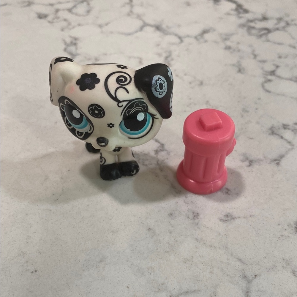 rare LPS Black and White Flower Dalmatian
